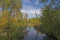 Early Fall Colors on a Quiet Creek Royalty Free Stock Photo