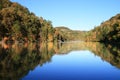 Early fall lake reflection