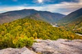 Early fall view from Bald Mountain, at Franconia Notch State Par