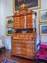 18th century Bureau Cabinet, Sledmere House, Yorkshire, England.