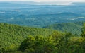 Early Hazy Morning View of Shenandoah Valley Royalty Free Stock Photo