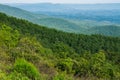 Early Hazy View of Shenandoah Valley Royalty Free Stock Photo