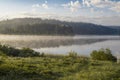 Early June morning on Ladoga lake. Karelia, Russia Royalty Free Stock Photo