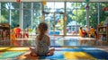 Early Learning Activities in a Kindergarten Classroom Royalty Free Stock Photo