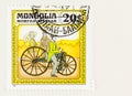 Early Macmillan Pedal Bycycle on Mongolian Postage Stamp