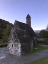 Early Medieval monastic settlement St Kevin\'s monastery ruins. Glendalough County Wicklow Ireland. Royalty Free Stock Photo