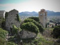 Beautiful view over Stari Bar meaning Old Bar, is a small town in Montenegro. I