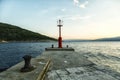 Early morning at the Adriatic sea Royalty Free Stock Photo