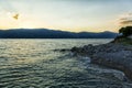 Early morning at the Adriatic sea Royalty Free Stock Photo