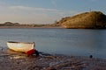 Early morning, Alnmouth beach and bay Royalty Free Stock Photo