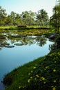 Early morning in Bangkok park.