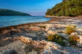 Early morning at a bay near a town of Banjole in Croatia Royalty Free Stock Photo