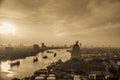 Early morning on chaophraya river Bangkok Thailand Royalty Free Stock Photo