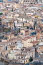 Early morning Cityscape. Aerial view of the ol city of Toledo. UNESCO world heritage site. Royalty Free Stock Photo