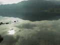 Early morning clouds over Ullswater in the Lake District, Cumbria Royalty Free Stock Photo