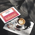 Early Morning Coffee Music Concept Royalty Free Stock Photo