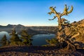 Early morning at Crater lake NP, Oregon. Royalty Free Stock Photo