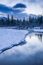 Early morning at a creek near Canmore, Alberta Canada