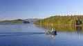 Early Morning Fishing Boat on the Inside Passage Royalty Free Stock Photo