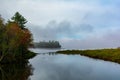 Early Morning Fog on Lewey Lake Royalty Free Stock Photo