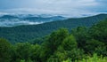 Early Morning Fog over Shenandoah Valley Royalty Free Stock Photo