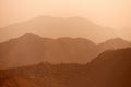 Early morning foggy indian Himalayas mountains Royalty Free Stock Photo