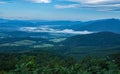 Early Morning Foggy View of the Shenandoah Valley Royalty Free Stock Photo