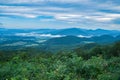 Early Morning Foggy View of the Shenandoah Valley Royalty Free Stock Photo