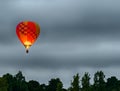 Early morning hot air balloon.