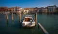 Early morning on the island of Murano. Islands and lagoon of Venice. Italy