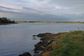 Early morning landscape, four mile bridge, Anglesey Royalty Free Stock Photo