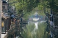 Early morning landscape of Zhouzhuang, an ancient water town in the south of China Royalty Free Stock Photo