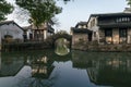 Early morning landscape of Zhouzhuang, an ancient water town in the south of China Royalty Free Stock Photo