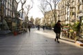 Early morning on Las Ramblas