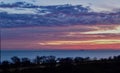 Early Morning Light & Clouds Over Lake Michigan #2 Royalty Free Stock Photo