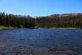 Early morning light on Lake Mary at Mammoth Mountains in California Royalty Free Stock Photo