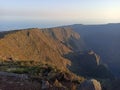 Early morning light in Maido viewpoint over Mafate, Reunion Island