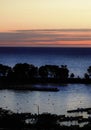 Early Morning Light Over Belmont Harbor On Lake Michigan Royalty Free Stock Photo