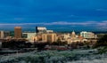 Early morning light paints the skyline of Boise Idaho