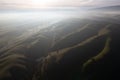 Aerial View of Scenic Hills in Livermore, California Royalty Free Stock Photo