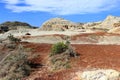 Dinosaur Provincial Park with Badlands and Ironstone Deposits, Great Plains, Alberta, Canada Royalty Free Stock Photo