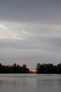 Cloud Shrouded Sunrise Scene On Buckhorn Lake