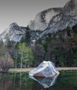 Early morning at Mirror Lake, Yosemite National Park Royalty Free Stock Photo