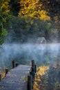 Early morning mist by the Old Boathouse Royalty Free Stock Photo