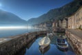 Early morning near Kotor town, Kotor bay, Montenegro, Adriatic sea Royalty Free Stock Photo