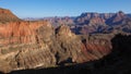 Early morning on New Hance Trail in Grand Canyon National Park, Arizona.