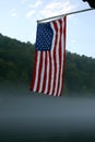 Early morning old glory Royalty Free Stock Photo