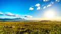 Early morning over the Western Cape with Cape Town and Table Mountain Royalty Free Stock Photo