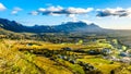 Early morning over the Western Cape with Cape Town and Table Mountain Royalty Free Stock Photo