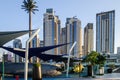 Early morning picture of the Dubai Creek Harbour.New area of Dubai